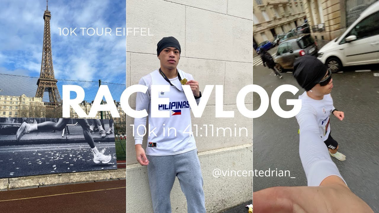 Видеоблог о беговом забеге | 10 км Париж Тур Эйфелева башня 2025