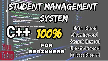 C++ Project Student Management System with source code