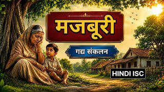 मजबूरी - Full Story | ISC Hindi | Manu Bhandari | Class 11/12 | Majboori | Gadya Sankalan | ch-10