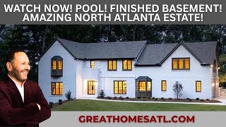 North Atlanta Estate Pool Finished Basement Amazing Finishes Fantastic Community Welcome Home