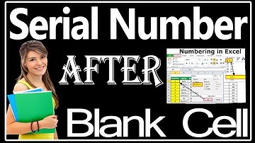 Auto Fill Serial Number after Blank Cell in Excel | खली Cell के बाद सीरियल नंबर  भरें #Excel #Shorts
