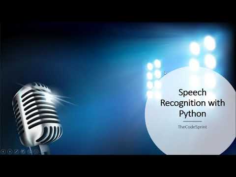 Speech Recognition with Python basic example| Python Tutorial | Speech Recognition #2|