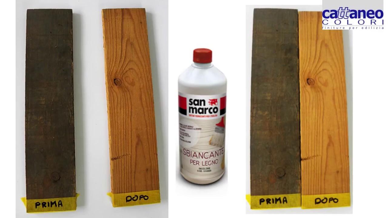 Video Sbiancante per legno