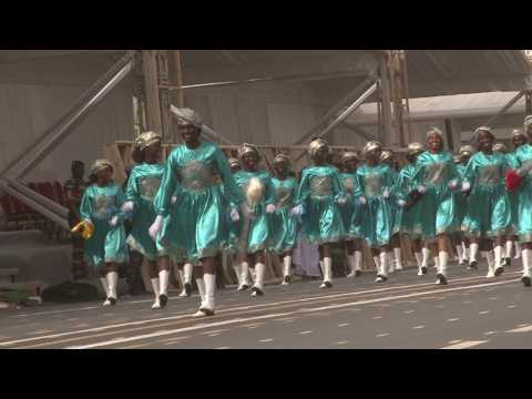 4 Avril à Thiès, superbe prestation des majorettes (répétition générale) 