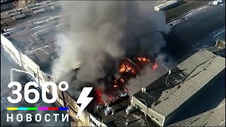 Спасателям удалось справится с крупным пожаром в Рязани