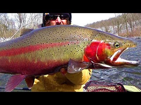 Baitcaster Bobber Fishing Winter Steelhead!! 