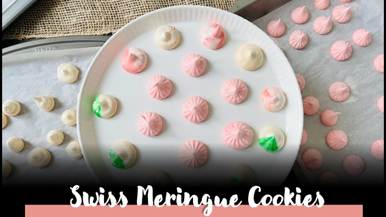 Swiss Meringue Cookies Recipe / How to make Swiss Meringue Kisses