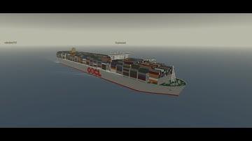OOCL version of the TRIPLE E (Interior/bridge look of the ship) Dynamic Ship Simulator 3 ( DSS3 )