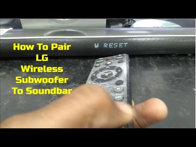 How To Pair LG Wireless - YouTube