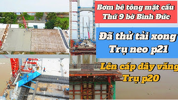 Cầu Rạch Miễu 2 ngày 5/12/2024 đã thử tải xong trụ neo,lên cáp dây văng số 7 trụ p20