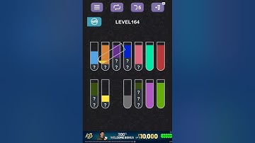 Water Sort Puzzle level 164#like #subscribe #gameplay