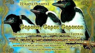 22 марта - народный праздник сороки.