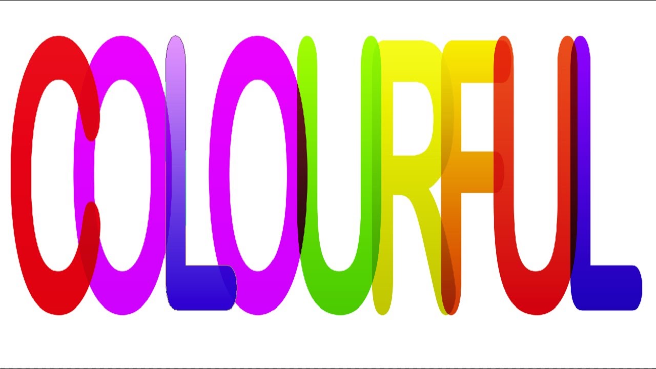 Text Color. Colorful text