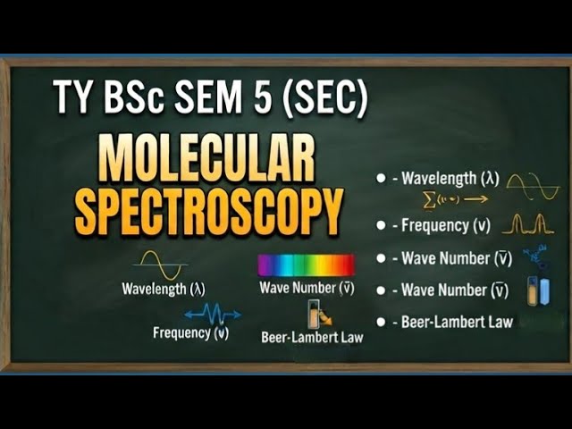 ​Molecular Spectroscopy | TY BSc Sem 6 (SEC) | Wavelength, Frequency & Beer-Lambert Law