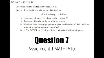 Q7: Cartesian Product and their Binary Relations