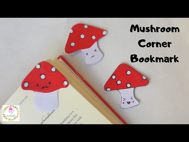 Mushroom Corner Bookmark, #CornerBookmarks, Back to School Crafts