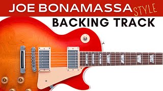 Video thumbnail of "JOE BONAMASSA style BLUES ROCK Guitar Backing Track F#  minor"