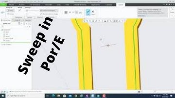 sweep feature in proe/creo || How to use sweep feature || PTC CREO SWEEP FEATURE TUTORIAL