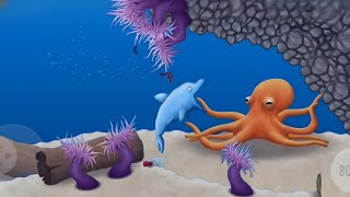 Fish vs Octopus Feeding Frenzy! Tasty blue screenshot 2