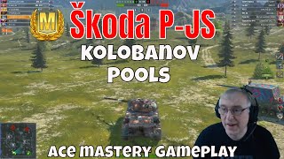 Skoda PJS Ace Mastery Pools Kolobanov Medal F2P #wotb #wotblitz