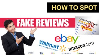 how to spot fake review on online shopping on amazon ebay , Walmart