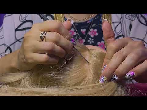 ASMR Scalp Check💆‍♀️, Relaxing Scalp Scratching💫, Gentle Whispering✨, ASMR Calming Scalp Scratch🪮🌙