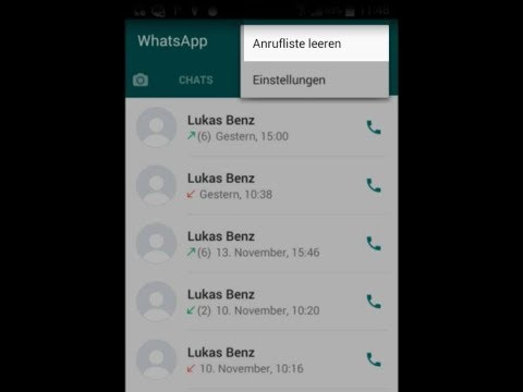 WhatsApp Grundlagen: #24 Anrufliste einsehen und bearbeiten