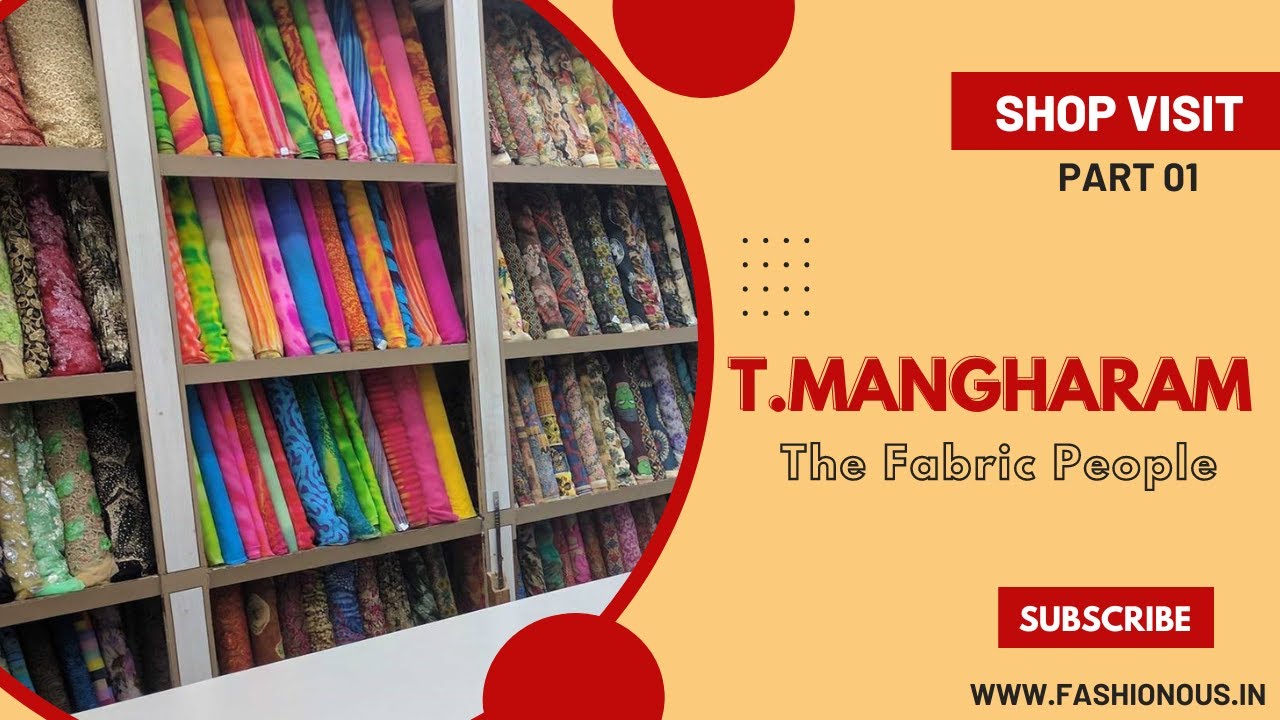 Visting one of the biggest Fabric Shops in Chennai T.Mangharam Shop