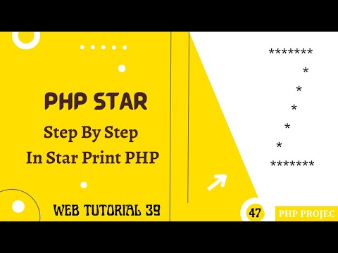 Z Star Pattern Print In PHP | Step By Step Z Star Pattern Print In PHP | Web Tutorial 39 #star