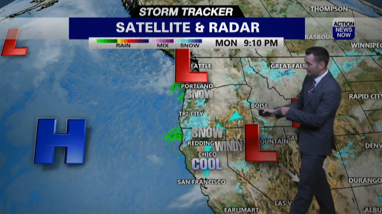 Storm Tracker Forecast: Cooler with mountain snow showers Valentine's ...