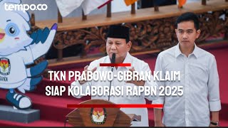 TKN Prabowo-Gibran Klaim Siap Kolaborasi untuk RAPBN 2025 Jika Diminta Jokowi