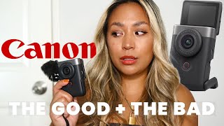 HONEST VLOGGING REVIEW: CANON V10 POWERSHOT CAMERA | Pros & Cons 2023 + Best Beginner Vlog Camera?