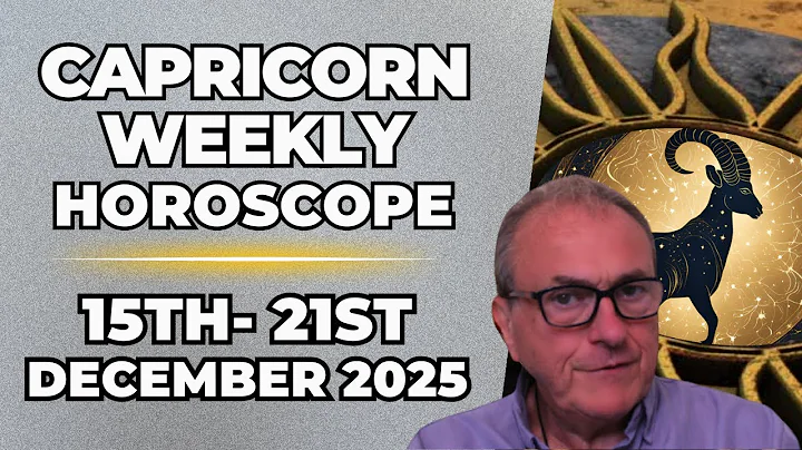Capricorn Weekly Horoscope ♑ Dec 15–21, 2025 | Patrick Arundell Astrology