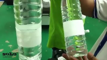 Mineral Water Bottle Labelling Machine | Vertical Pneumatic Wrap Around | Solo Labeller Technology