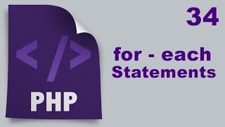 Php Tutorials in Urdu - 34 - For Each Statements/Loops