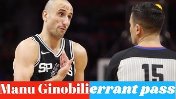 Manu Ginobili’s errant pass goes in basket, confusing refs and players (2018)
