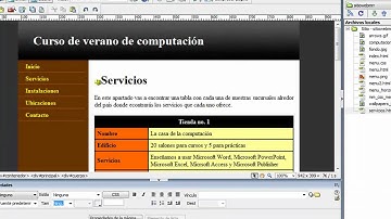 Adobe Dreamweaver CS3 | Crear sitio web parte 5