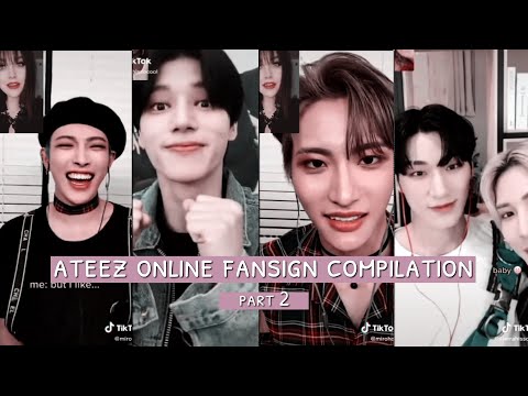 ateez online fan sign | part 2