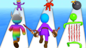 GIANT RUSH vs SOLO LEVELING vs LASER MAN RUN - Triple Gameplay 2023