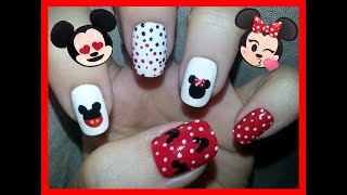 mickey mouse nail designs minnie