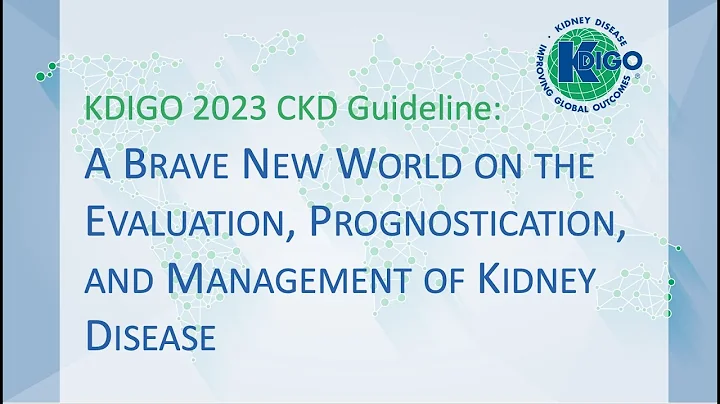 KDIGO 2023 CKD Guideline: Evaluation, Prognostication, and Management of Kidney Disease - 天天要聞