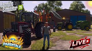 On fini les foins avant la Pluit !!!! (farming simulator 25) LIVE la reprise parentale