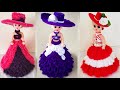 3 different ways to decorate dolls with wool 3 beautiful woolen craft dolls