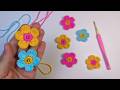 Crochet a Flower in Minutes! 🌸 EASY Tutorial for Beginners