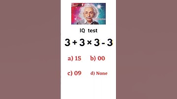 IQ test 🧐 Only For Genius ||#shorts #bobby