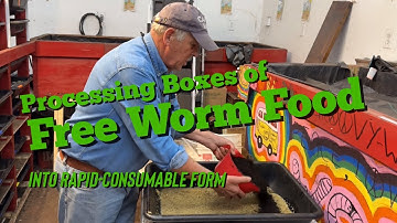 Free Worm Food into Rapid Consumable Form