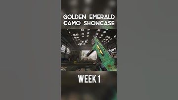 MY FIRST GOLDEN EMERALD CAMOS IN COD MOBILE! #shorts