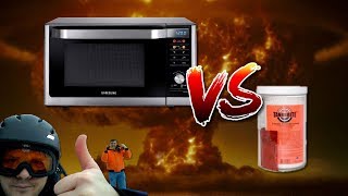 Microwave Vs Tannerite - A quick way to dispose of a broken microwave.