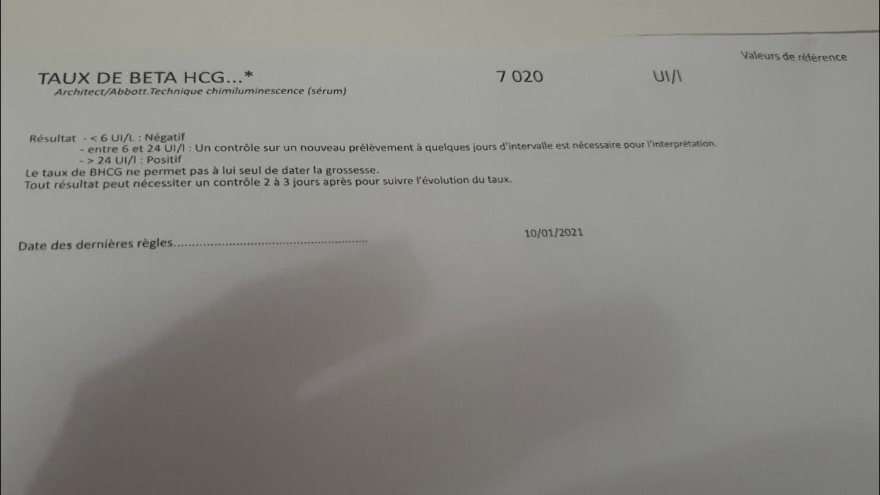 grossesse par test d