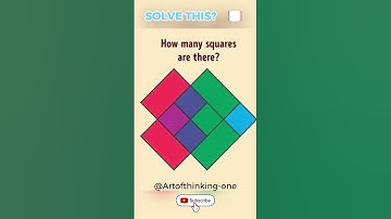 🧩 How Many Squares Are There in This Picture 🤔  10 Second IQ Challenge